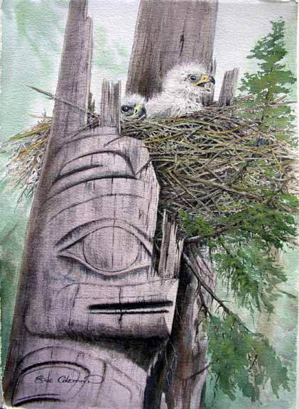 Pole & Eaglets
